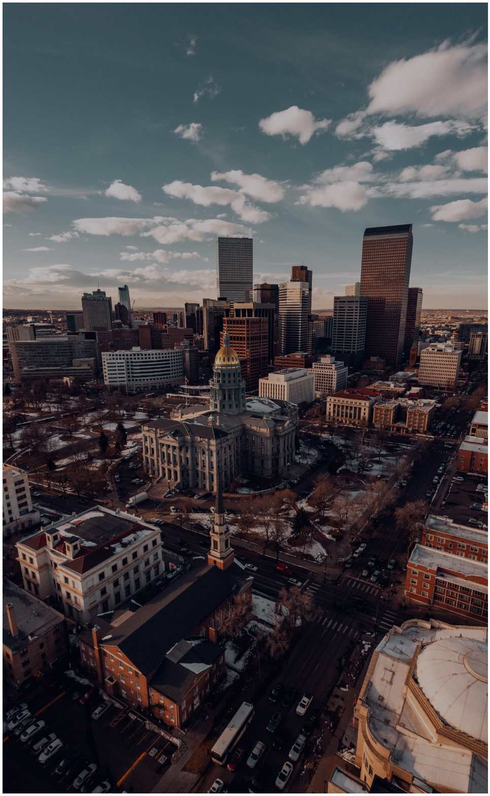 Skyline photo of Denver